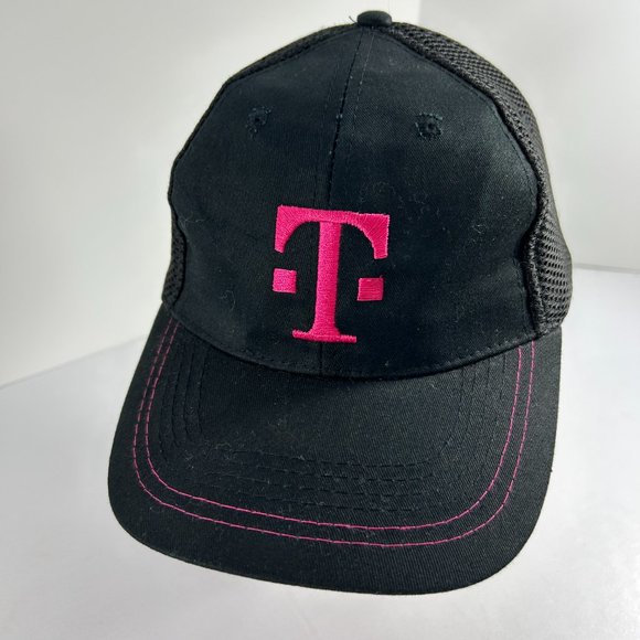 T Mobile Tuesdays Ball Cap Black Pink One Size Breathable Mesh Back Adjustable - Picture 2 of 11